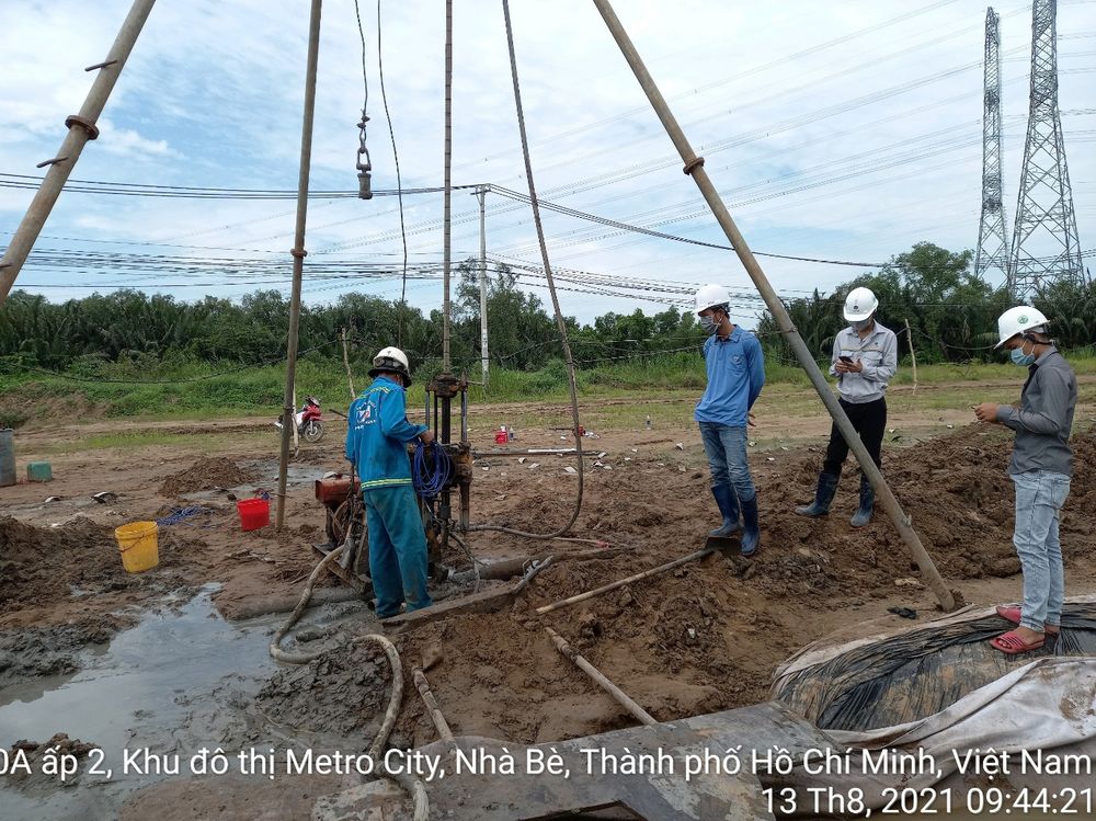 QUAN TRẮC VÀ KHOAN KIỂM TRA NỀN ĐƯỜNG GIAO THÔNG KHU NAM